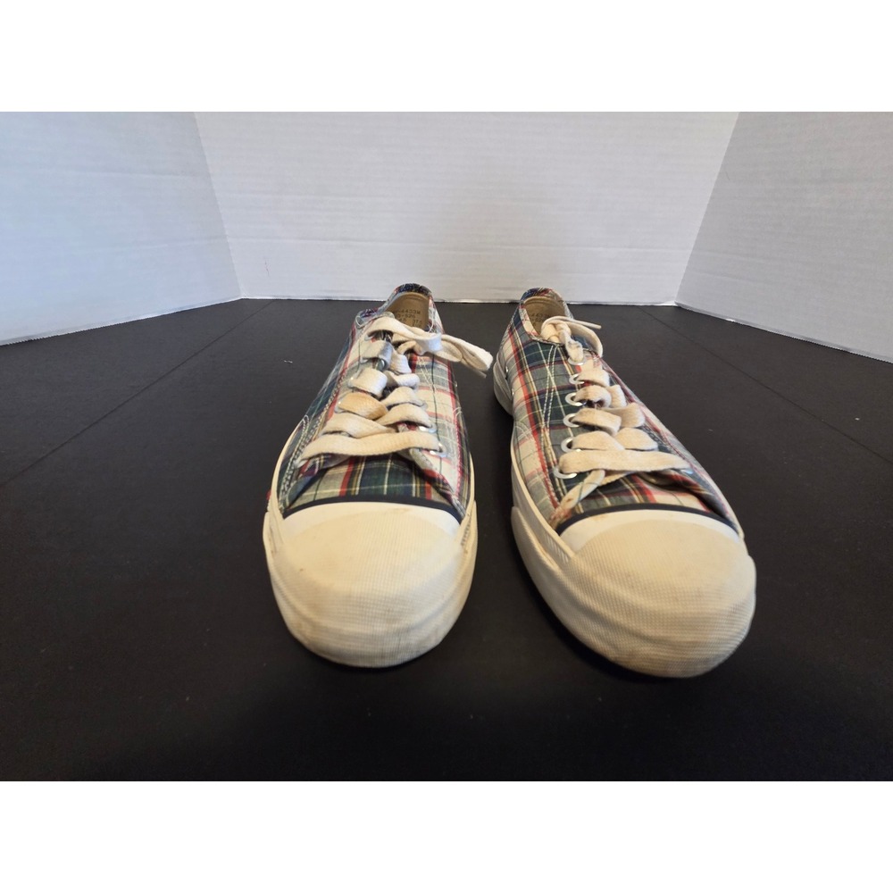 Vintage PRO-Keds Plaid Canvas Sneakers Low Top Multi Color WF-4433M US 7.0